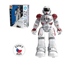 MaDe 01889 - Zigybot Roboter Viktor 27cm, 21 Funktionen, rot