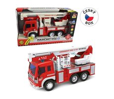 MaDe 12578 - Feuerwehrauto mit Pritsche, 13 x 25 x 8 cm