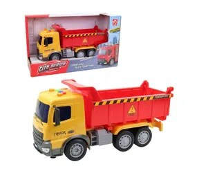 MaDe 14447 - Schwungrad-LKW, batteriebetrieben, mit Licht und Sound, 23 x 8 x 14 cm