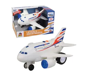 MaDe 12619 - Smartwings Flugzeug mit Kapitäns- und Stewardess-Durchsage, Schwungrad, 20 cm