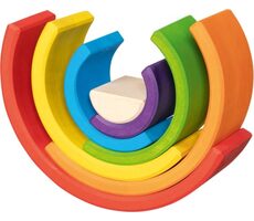 GOKI Holzpuzzle Regenbogen / ab 2 Jahren