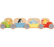 GOKI Holzbaukasten Meine kleine Eisenbahn 16-teilig / ab 2 Jahren
