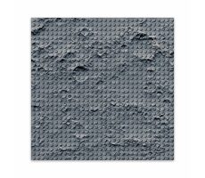 BRIXIES PLUS 225.004 Design-Bauplatte - Mondlandschaft 25,5 x 25,5 cm