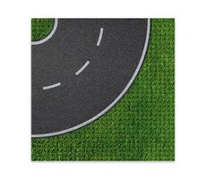 BRIXIES PLUS 225.006 Design-Bauplatte - Kurve 25,5 x 25,5 cm