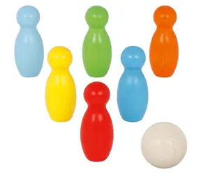 GOKI Mini-Kegel aus Holz / ab 3 Jahren