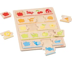 GOKI Holzpuzzle Colors 5x4 Teile / ab 2 Jahren