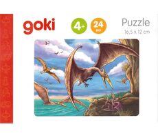 GOKI Holzpuzzle Dinosaurier: Pterodactylus / 24 Teile / ab 4 Jahren
