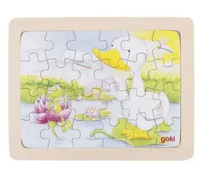 GOKI Holzpuzzle Ente / 24 Teile / ab 3 Jahren