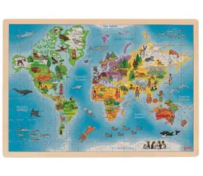 GOKI Holzpuzzle Unsere Welt / 192 Teile / ab 4 Jahren