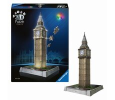 Ravensburger 3D Puzzle Iconics: Big Ben (Night Edition) / 216 Teile / ab: 8 Jahren