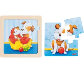 GOKI Holzpuzzle Hund / 4 Teile / ab 12 Monaten