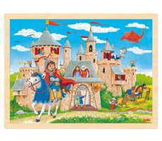 GOKI Holzpuzzle Ritterburg / 96 Teile / ab 3 Jahren