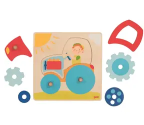 GOKI Holzpuzzle Traktor / 6 Teile / ab 12 Monaten