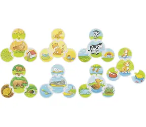 GOKI Holzpuzzle Tiere 7x4 Teile / ab 3 Jahren