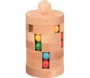 GOKI Holzpuzzle Kugelturm / ab 6 Jahren