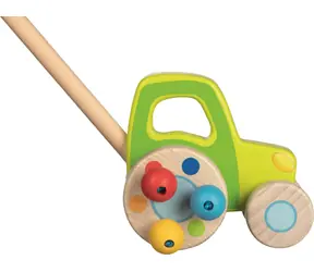 GOKI Holztraktor am Stiel / ab 12 Monaten