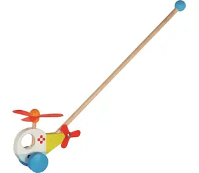GOKI Holzhubschrauber am Stiel / ab 18 Monaten