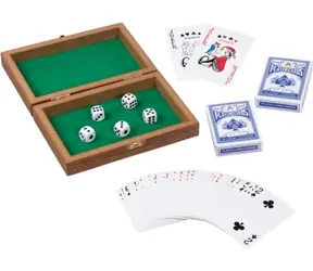 GOKI Spielkarten und Würfel in der Holzbox / ab 7 Jahren