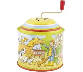 GOKI Spieluhr Bauernhof, Melodie: Old McDonald had a farm / ab 12 Monaten