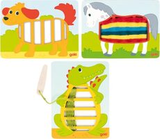 GOKI Webbilder Drei Tiere / ab 3 Jahren