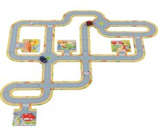 GOKI Bodenautobahn + 2 Spielzeugautos