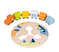 GOKI Nachziehzug mit fünf Waggons / ab 3 Jahren