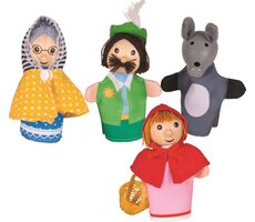 GOKI Rotkäppchen Fingerpuppen-Set 4-tlg. / ab 3 Jahren