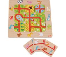 GOKI Brettspiel Finde den Weg zum Bauernhof / ab 4 Jahren