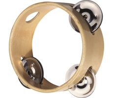 GOKI Tamburin mit 3 Becken (ohne Membran) / ab 3 Jahren