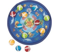 GOKI Klettzielscheibe mit 12 Bällen - Ozean / ab 4 Jahren