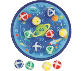 GOKI Klettzielscheibe mit 12 Bällen - Weltraum / ab 4 Jahren
