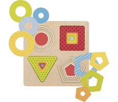 GOKI Mehrschicht-Einleger Geometrische Formen 4 in 1 / ab 2 Jahren