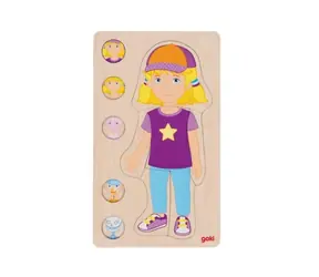 GOKI Mehrschichtpuzzle Menschlicher Körper Mädchen / ab 4 Jahren