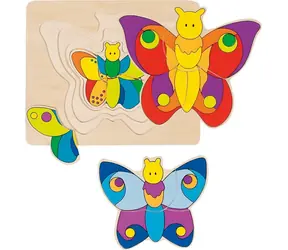 GOKI Mehrschichtpuzzle Schmetterling / ab 2 Jahren