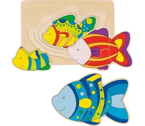 GOKI Mehrschichtpuzzle Fisch / ab 2 Jahren
