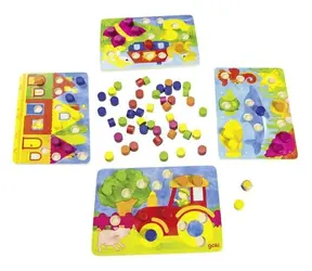 GOKI Steckspiel mit Würfel Colors / ab 3 Jahren