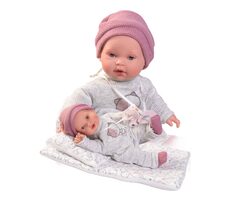 Antonio Juan 11115 KIKA - realistische Puppe mit Geräuschen und weichem Stoffkörper - 27 cm / ab 3 Jahren / 3x LR44