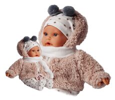 Antonio Juan 1120 KIKA - realistische Puppe mit Geräuschen und weichem Stoffkörper - 27 cm / d 2 Jahre / 3x LR44