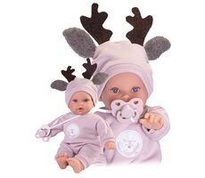 Antonio Juan 11324 KIKA - realistische Puppe mit Geräuschen und weichem Stoffkörper - 27 cm / ab 2 Jahren / 3x LR44