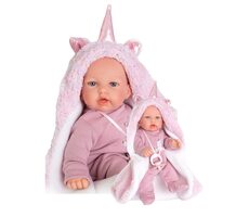 Antonio Juan 12238 PETIT - realistische Puppe mit Geräuschen und weichem Stoffkörper - 27 cm / ab 3 Jahren / 3x LR44