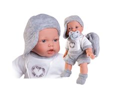Antonio Juan 12321 PETIT - realistische Puppe mit Geräuschen und weichem Stoffkörper - 27 cm / ab 2 Jahren / 3x LR44
