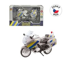 MaDe 95807 - Polizeimotorrad Metall 18 cm silber