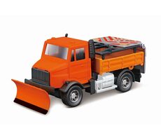 Bburago Straßensicherheitsdienstfahrzeug mit Schneepflug und Signaltafel / Maßstab 1:43