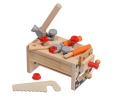 Lucy & Leo Großes Schreiner-Holzwerkzeugset mit Locher / ab 3 Jahren