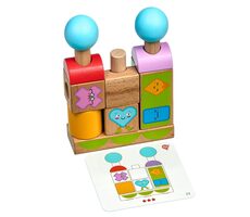 Lucy & Leo Formen und Emotionen Holzpuzzle mit Vorlagen / ab 3 Jahren