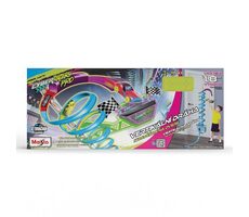 Maisto - Cyber Racers, Spielset - Vertikale Strecke an der Tür mit einem Auto, Höhe ca. 2m