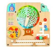 Lucy & Leo Naturkalender Lernspielbrett aus Holz / ab 3 Jahren
