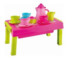 Androni Kaffeeservice mit Klapptisch 2 in 1 / 17-teilig / ab 18 Monaten