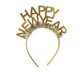 Rappa Stirnband Happy New Year gold