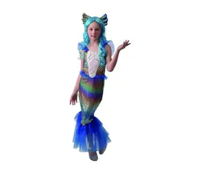 MaDe 09434 - Karnevalskleid - Meerjungfrau, 130 - 140 cm